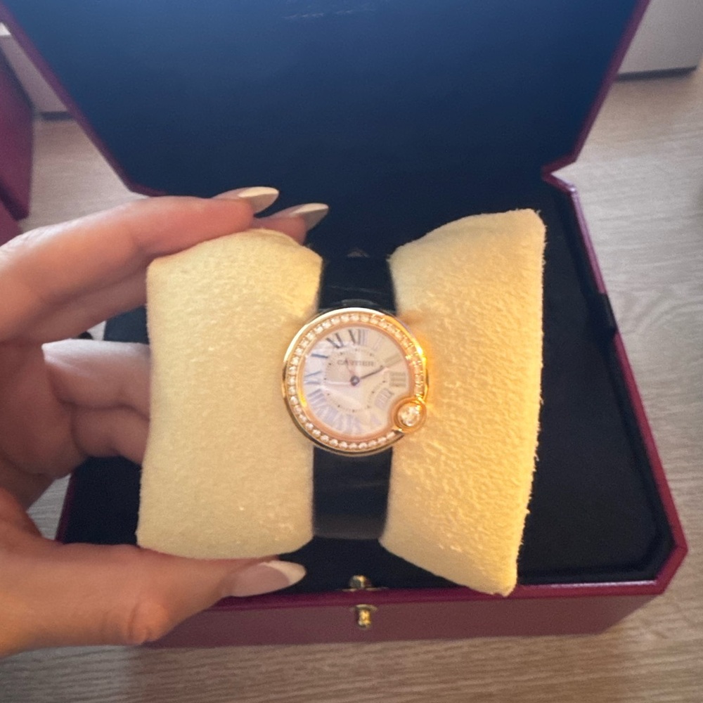 Cartier Ballon Blanc - 26mm Rose Gold and Diamond Watch